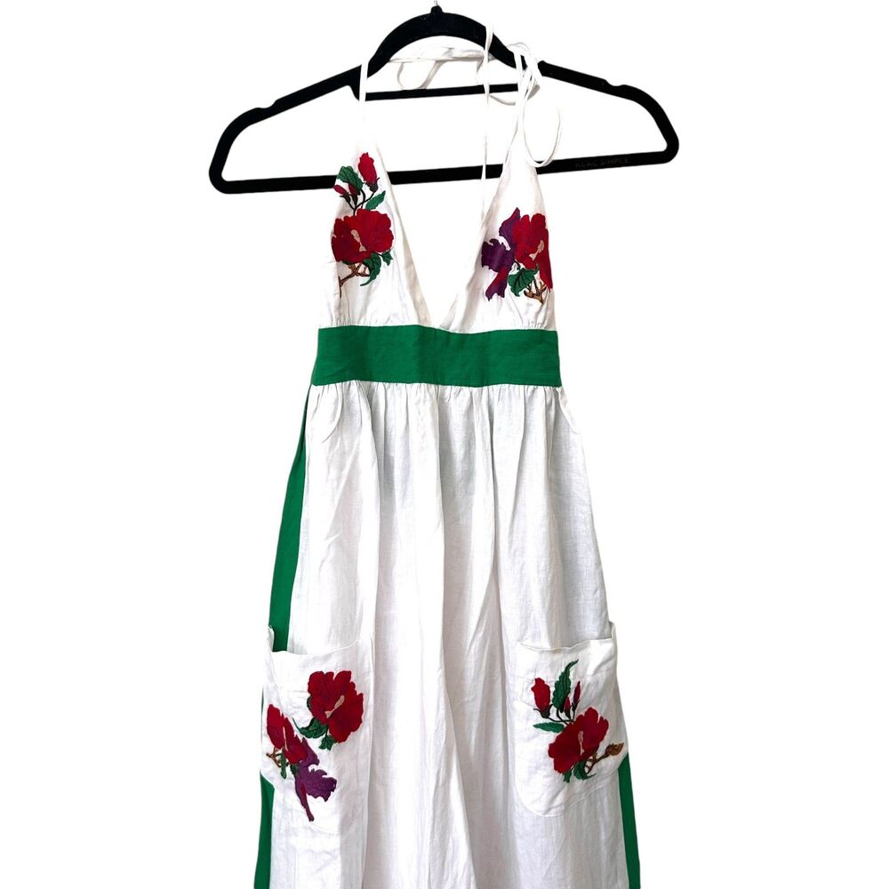 FANM MON Pamuk Embroidered Halter‎ Maxi Dress XS - Picture 4 of 8